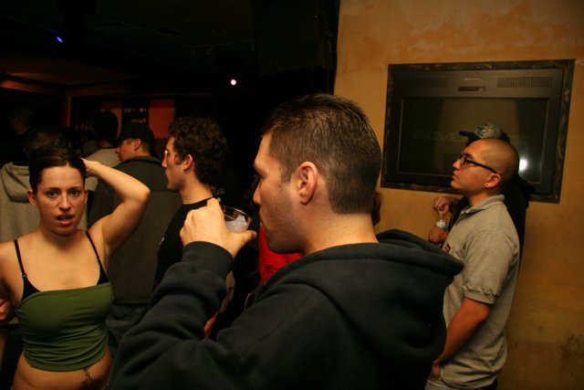Nightlife Drinking in a Crowded Club