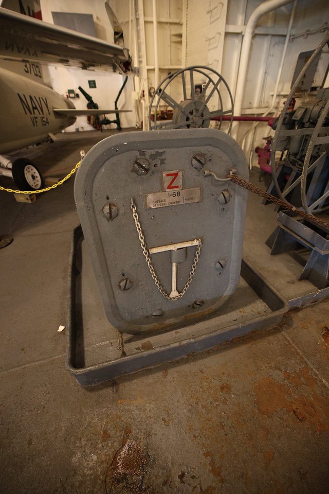 Naval Watertight Hatch Aboard USS Hornet Museum