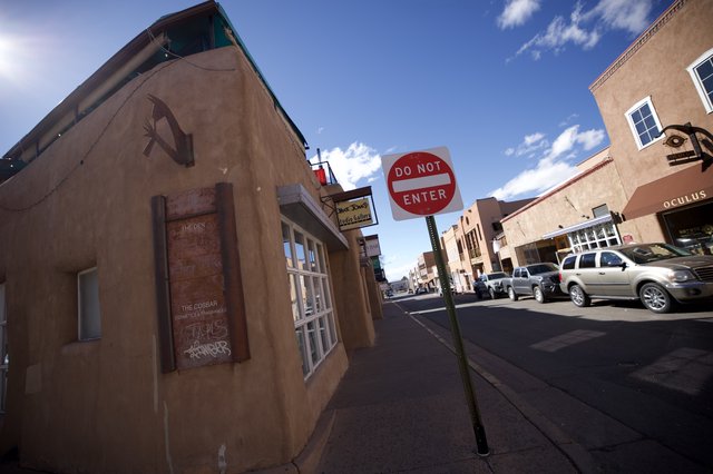 Adobe Architecture on Historic Santa Fe Street