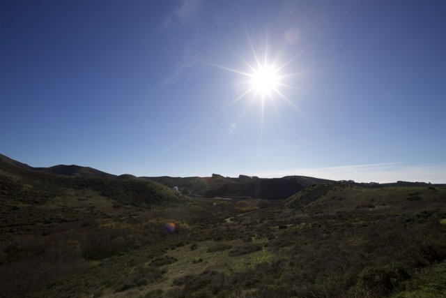Solar Brilliance Over The Marin Headlands
