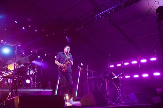 Saxophonist Serenades Coachella Crowd