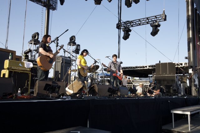 Kim Deal Performing with Her Band at Coachella Music Festival
