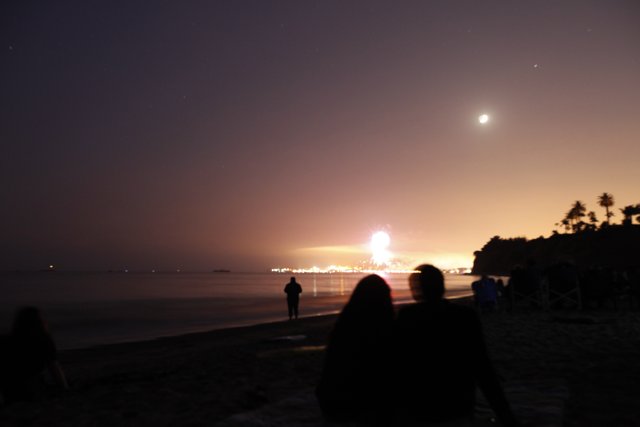 Night Sky at the Montecito Beach