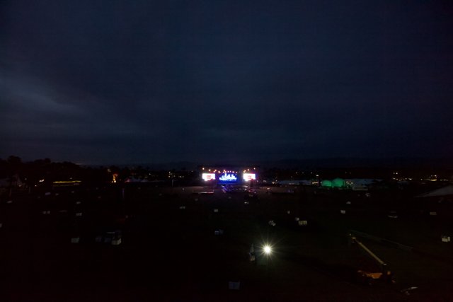 Above the Coachella Stage at Night