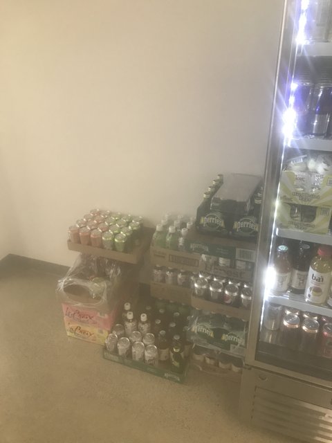 Fully Stocked Fridge in a Los Angeles Shop