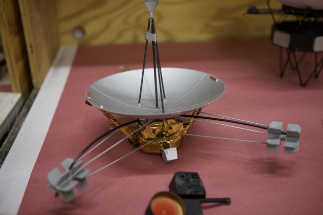 Model of Voyager Spacecraft on Display