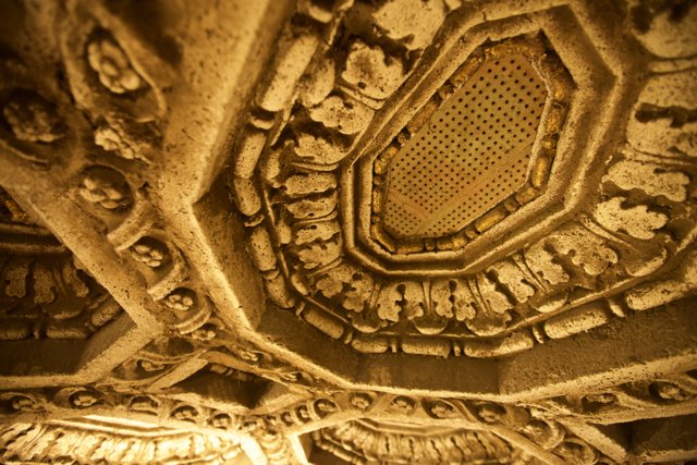 Glowing Gold Ceilings in the Temple of the Sun