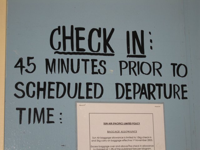 Reminder to Check-In on Time