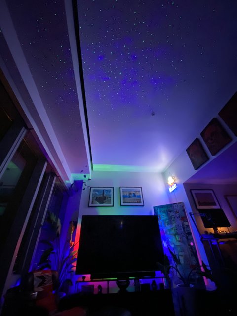 Illuminated Living Room