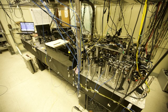 High-Tech Lab with Complex Wiring
