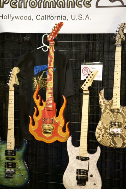A Rainbow of Rock: Four Stunning Guitars on Display