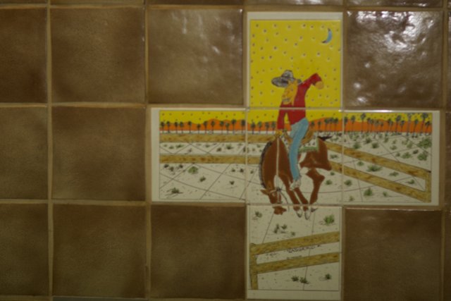 Cowboy Tile Mosaic