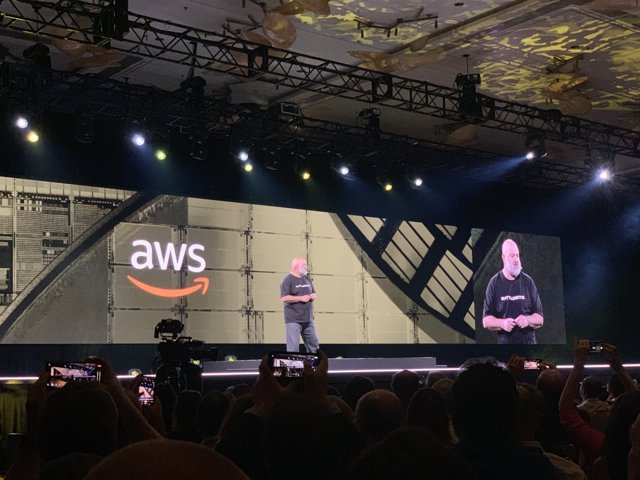 Werner Vogels on Stage with AWS