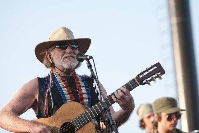 Willie Nelson Performs with Acoustic Guitar at Coachella 2007