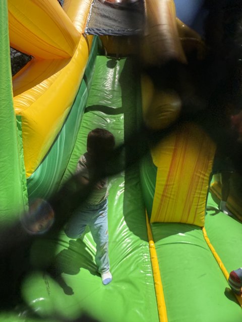 Adventure Down the Inflatable Slide
