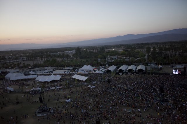 Coachella 2012 Concert Crowd from Above