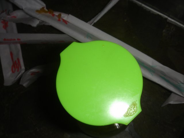 Green Plastic Container with Lid