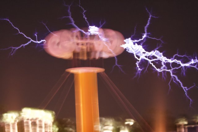 Tower Struck by Lightning