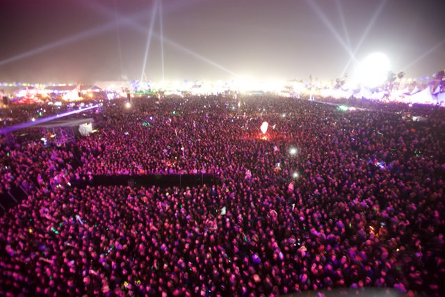 Bright Lights and Big Crowds at Coachella Festival