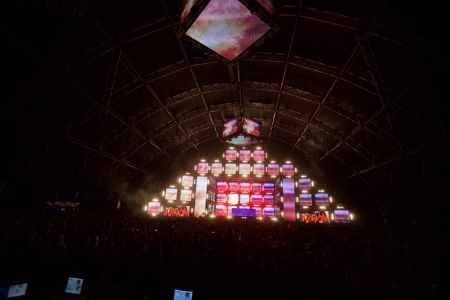 Electrifying Stage Lights at Coachella