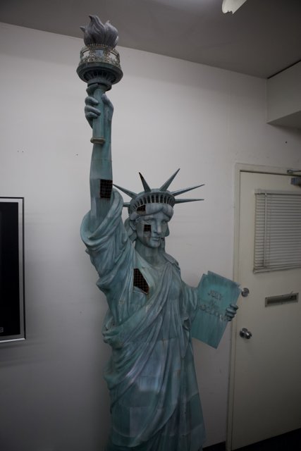 Lady of Liberty Illuminates the Room