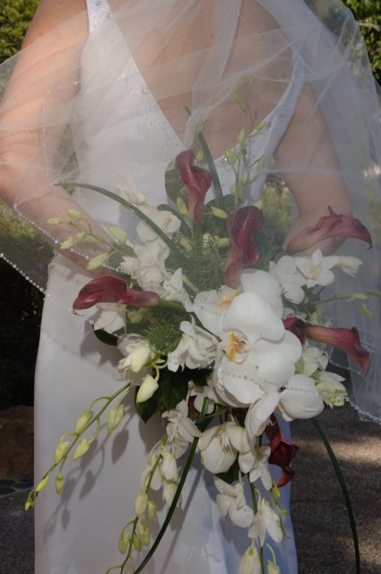 Radiant Bride and her Flower Bouquet