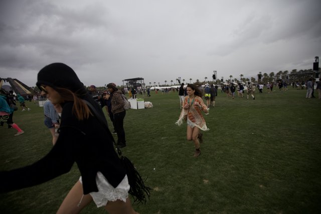 Walking in the Grass at Coachella