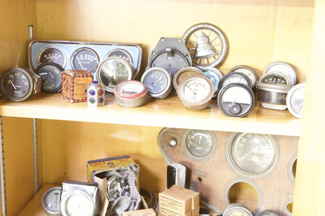 Gauge Collection on a Shelf