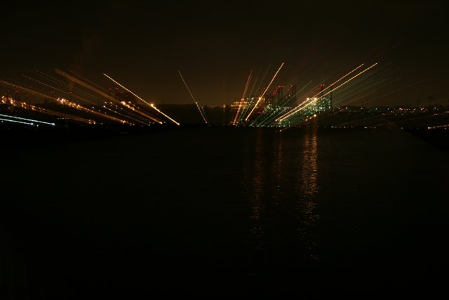 Sparkling River at Night
