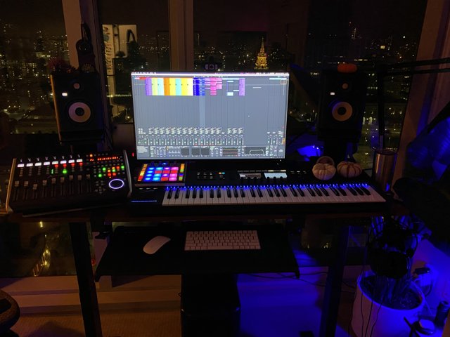 Workstation with musical additions