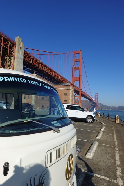 White Van and the Golden Gate Bridge