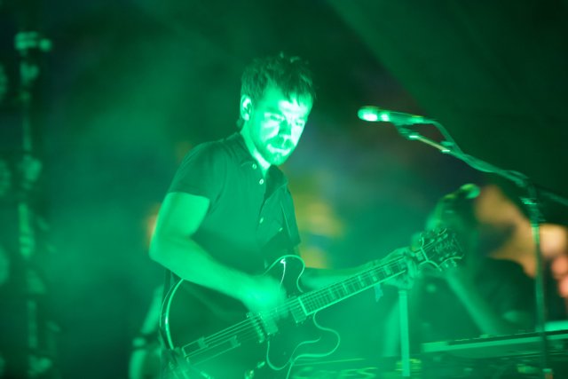 Rocking Out Under The Green Glow
