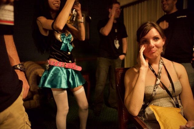 Contrasting Moments at DEF CON 17 Party