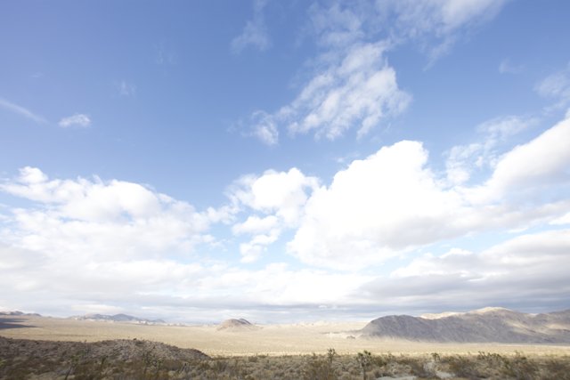 Scenic View of the Desert Horizon