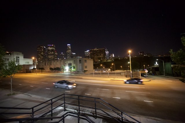 Nighttime Drive Through the City
