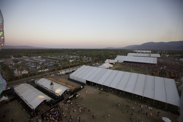 Aerial View of Coachella Festival