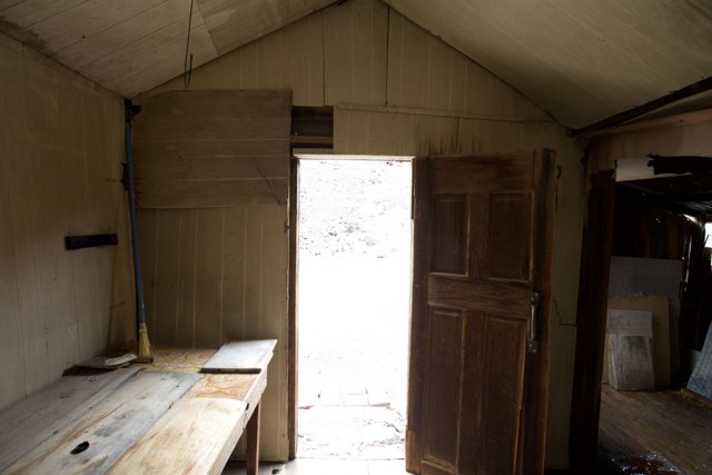 The Plywood Door to Rustic Comfort