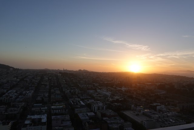 San Francisco Sunset from Above