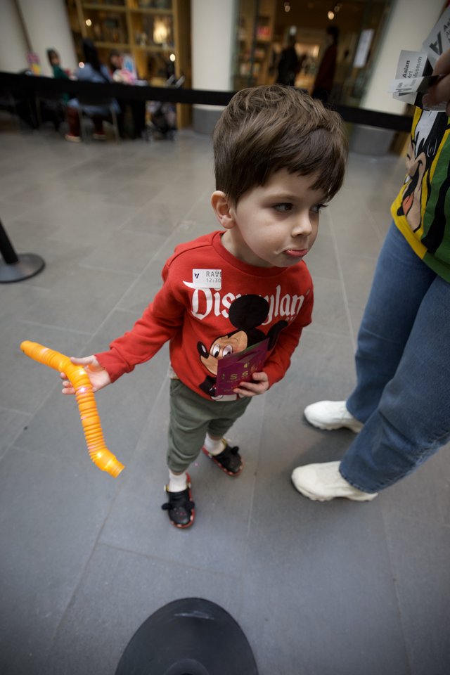 Young Boy with Toy at Asian Art Museum Event