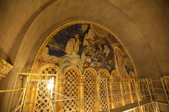 Iconic Murals Painted on the Ceilings of Temple