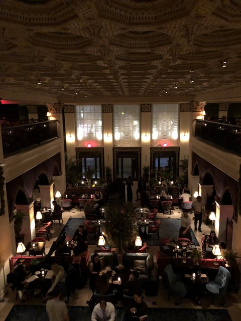 Bustling Dining Room at Los Angeles Hotel