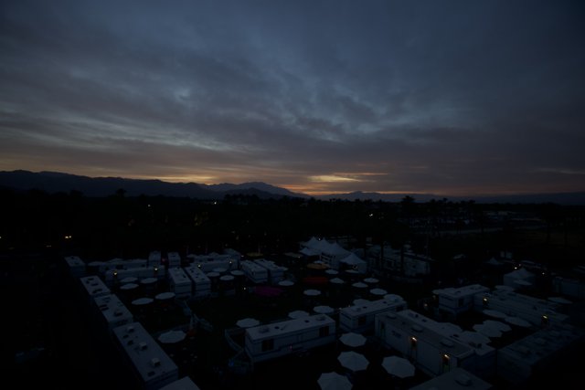 Sunset over Oasis Resort Campgrounds