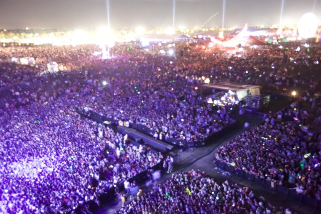 Nighttime Concert Experience at Coachella 2011