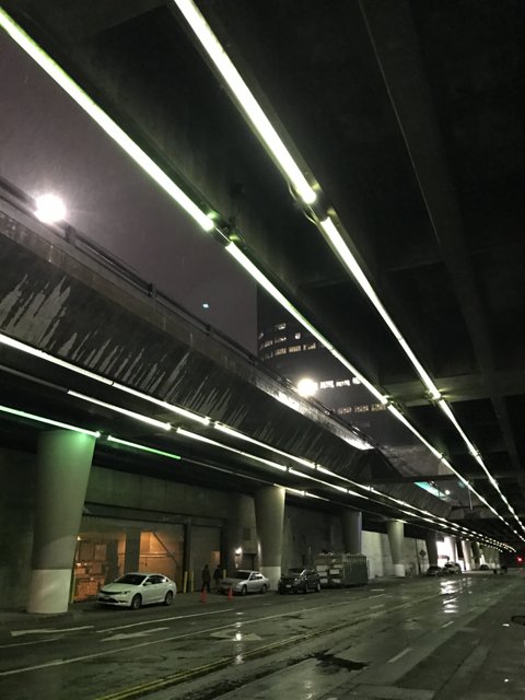 Driving Through the Illuminated Tunnel