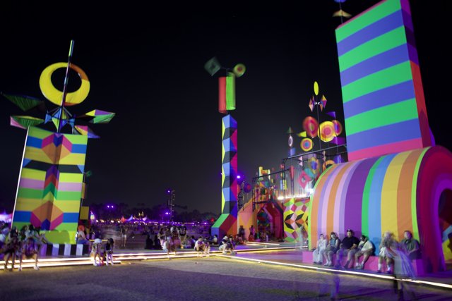 Spectacular Night at Coachella: A Carnival of Colors