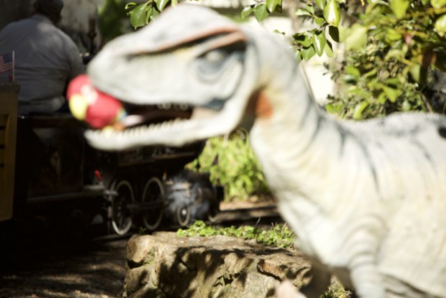 Apple-Bearing Dino Delight at SF Zoo
