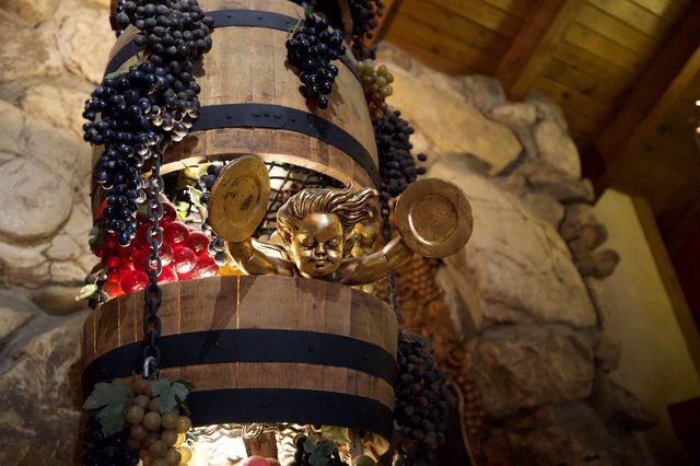 Baroque Angel Chandelier in Historic Wine Cellar