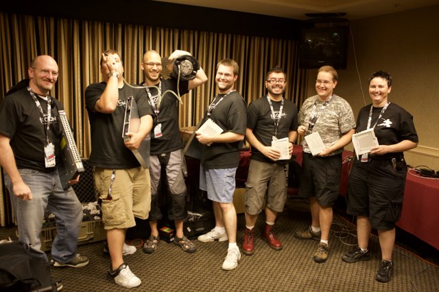 Group of Seven Friends Strike a Pose at Defcon 17