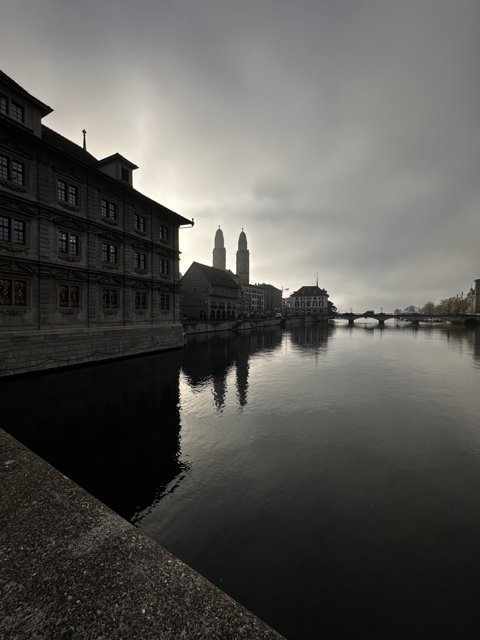 Cityscape of Zurich with River and Buildings