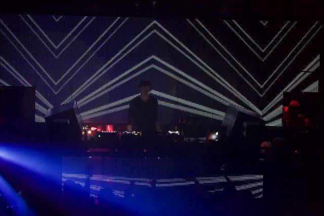 DJ lights up the stage